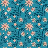 motif floral sans soudure vecteur