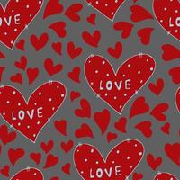 vecteur transparente motif de coeurs avec la Saint-Valentin 14 février. fond pour les invitations, papier peint, papier d'emballage et scrapbooking