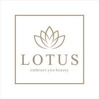 lotus fleur logo conception modèle vecteur