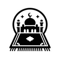 musulman prière tapis vecteur. prière couverture conception illustration vecteur