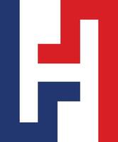 h générique logo vecteur