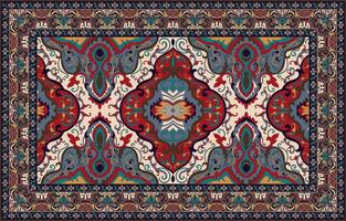 persan couverture traditionnel conception, tribal texture. facile à Éditer et changement couleurs. tapis vecteur