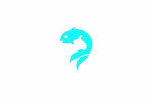 Poisson-chat logo entreprise eps logo icône conception vecteur