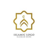 mosquée icône illustration conception modèle vecteur
