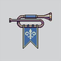 pixel art illustration trompette. pixélisé classique trompette. classique trompette pixélisé pour le pixel art Jeu et icône pour site Internet et jeu. vieux école rétro. vecteur