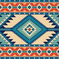 originaire de américain Indien ornement modèle géométrique ethnique textile texture tribal aztèque modèle navajo mexicain en tissu sans couture décoration mode vecteur