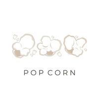 pop blé ligne art illustration logo vecteur