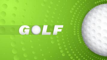 illustration de le golf sortie Contexte avec le golf Balle vecteur