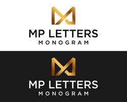 mp des lettres monogramme affaires entreprise logo conception. vecteur