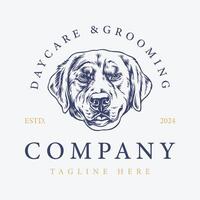 logo conception chien, ancien animaux domestiques logo inspiration vecteur