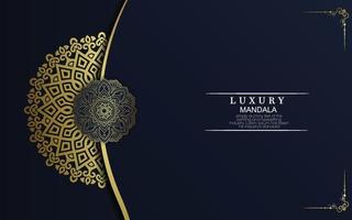 fond de mandala ornemental de luxe avec islamique arabe vecteur