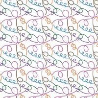 motif harmonieux de doodle de lignes colorées amusantes. fond d'art de style minimaliste créatif pour les enfants ou design tendance avec des formes de base. toile de fond de gribouillis enfantin simple. vecteur
