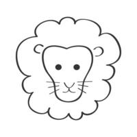 conception d'illustration de lion vecteur