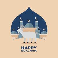 eid Al adha fête affiche vecteur