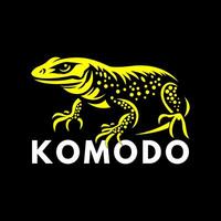 abstrait Komodo dragon lézard logo vecteur