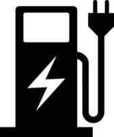 électrique véhicule mise en charge station transport établissement iso symbole vecteur