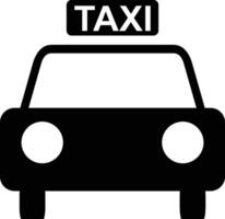 Taxi Arrêtez ou Taxis transport établissement iso symbole vecteur