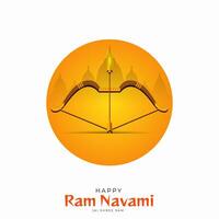 happy ram navami festival of india publication sur les réseaux sociaux vecteur