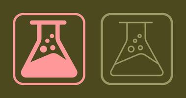icône de fiole chimique vecteur
