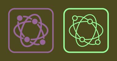 atomique structure icône vecteur