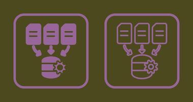 icône de traitement de données vecteur