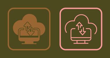icône de transfert de données vecteur