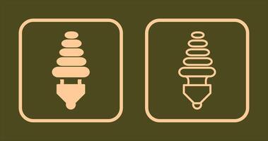 énergie épargnant ampoule icône vecteur