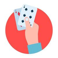 concepts de cartes de poker vecteur