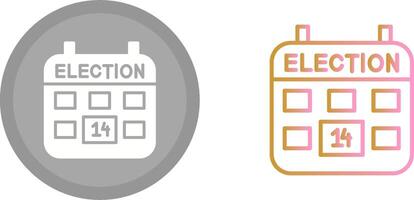 élection journée icône vecteur