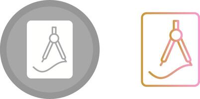 étude outils icône vecteur