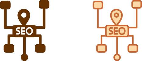seo structure icône vecteur