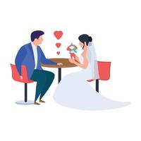 notions de couple de mariage vecteur