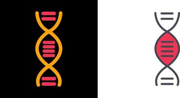 icône de la structure de l'adn vecteur