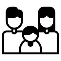 famille icône pour la toile, application, infographie, etc vecteur