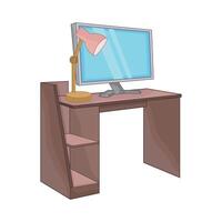 illustration de bureau vecteur