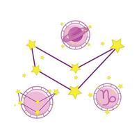 illustration de Capricorne constellation vecteur