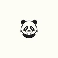 Panda portrait, Panda tête mascotte logo illustration, Panda personnage. vecteur