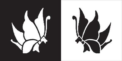 illustration graphique de papillon icône vecteur