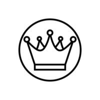 couronne Icônes. Royal couronne illustration symbole. Roi logo ou signe. vecteur