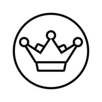 couronne Icônes. Royal couronne illustration symbole. Roi logo ou signe. vecteur