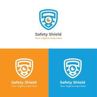 Sécurité protection logo icône modèle vecteur