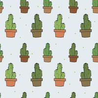 fond transparent avec des cactus. illustration vectorielle. vecteur