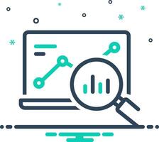 icône de mélange pour l'analyse vecteur