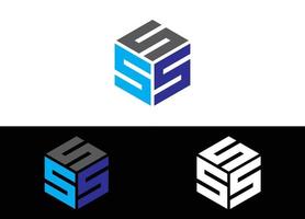 lettre initiale sss logo ou modèle d'image vectorielle de conception d'icône vecteur