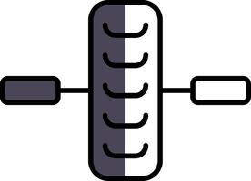 roue rempli moitié Couper icône vecteur