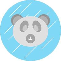 polaire ours plat bleu cercle icône vecteur
