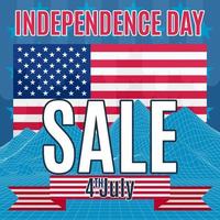 vente festive le jour de l'indépendance america.stock image vectorielle, pour la publicité et les brochures vecteur