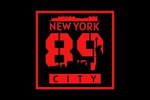 conception de t-shirt rétro anniversaire new york vecteur