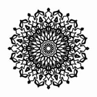 mandala motif noir et blanc bonne humeur vecteur