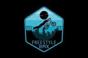 freestyle design vintage rétro vecteur